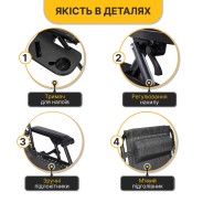 Розкладне крісло шезлонг LEOBRO Zero Gravity Grey (LB-ZGC-F1-GRY)