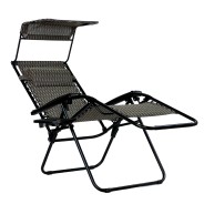 Розкладне крісло шезлонг з козирком LEOBRO Zero Gravity Plaid (LB-ZGC-H1-PLD