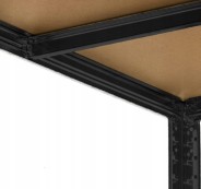 Стелаж LEOBRO Premium Black 150 х 70 х 30 см, 175кг/полиця, 5 полиць (LB-R113)