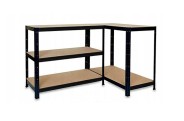 Стелаж LEOBRO Premium Black 180 х 90 х 40 см, 175кг/полиця, 5 полиць (LB-R115)