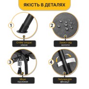 Гойдалка з подушками на 3 особи LEOBRO Grey