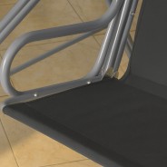 Гойдалка з подушками на 3 особи LEOBRO Relax Black