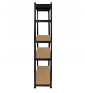 Стелаж LEOBRO Black 150 х 70 х 30 см, 175кг/полиця, 5 полиць (LB-R117)