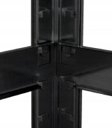 Стелаж LEOBRO Black 150 х 70 х 30 см, 175кг/полиця, 5 полиць (LB-R117)