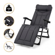 Розкладне крісло ліжко з вбудованим матрацом LEOBRO Black (LB-FCB-G3-BLK)