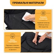 Туристична похідна розкладачка з вбудованим матрацом LEOBRO Black (LB-CC-K1-BLK)