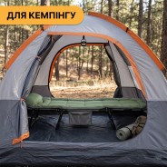 Розкладне ліжко (розкладачка) з вбудованим матрацом LEOBRO Green (LB-FB-M1-GRN)