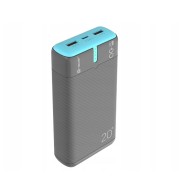 Power bank TRACER EnerGen 20000mAh PD+QC3.0 gray/blue (TRABAT47517)