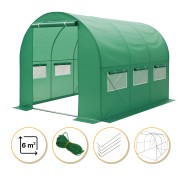 Садова теплиця парник LEOBRO Garden 6м2 Green (LB-G101-GRN)