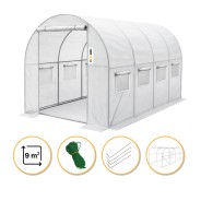Садова теплиця парник LEOBRO Garden 9м2 White (LB-G102-WHT)