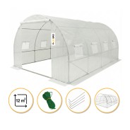 Велика теплиця парник 3 на 4 м LEOBRO Біла армована (LB-G104-WHT)