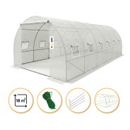 Садова теплиця парник LEOBRO Garden 18м2 White (LB-G105-WHT)