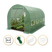 Усиленная садовая теплица парник LEOBRO Garden 10м2 Green (LB-G106-GRN)