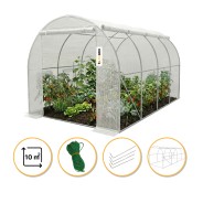 Садовая теплица парник LEOBRO Garden 10м2 White MultiDoor (LB-G112-WHT)