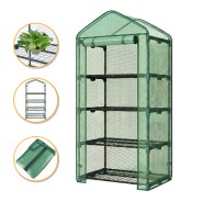 Стелаж-теплиця LEOBRO 159х69х49 см на 4 полиці Green (LB-G118)