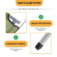Армійська похідна розкладачка LEOBRO до 120кг Зелена (LB-MC-A1-AGR)