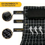 Розкладне ліжко (розкладачка) з оксамитовим матрацом і подушкою LEOBRO (LB-FB-A3-PAT)