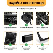 Розкладне крісло шезлонг LEOBRO Zero Gravity Premium Plus Velvet (LB-ZGC-K3-PAT)