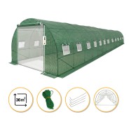 Усиленная садовая теплица парник LEOBRO Garden 36м2 Green Mosquito Door (LB-G129-GRN)