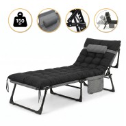 Розкладне ліжко (розкладачка) з матрацом і подушкою LEOBRO Striped (LB-FB-A1-STR)