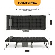 Розкладне ліжко (розкладачка) з матрацом і подушкою LEOBRO Striped (LB-FB-A1-STR)