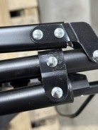 УЦІНКА! Розкладне ліжко (розкладачка) з матрацом і подушкою LEOBRO Black (LB-FB-A1-BLK)