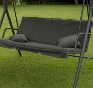 УЦІНКА! Гойдалка з подушками на 3 особи LEOBRO Grey (LB-SW3-D3-GRY)