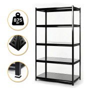 Стелаж з металевими полицями LEOBRO 182 х 90 х 40 см, 175кг/полиця, 5 полиць (LB-R127)