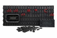 Навісна стінка для інструментів Qbrick System Custom Pegboard Starter Set (5901238262213)