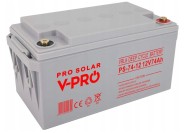 Комплект Гібридний ДБЖ/інвертор Volt Polska SINUS PRO 5000 E + 4 Акумулятора AGM Volt Polska 74 Ah 