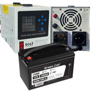 Аварійний комплект живлення Volt Polska SINUS PRO 850 E PLUS 12/230V 500/850W + Акумулятор Green Cell AGM 12V 100 Ah