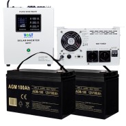 Комплект Volt Polska SINUS PRO 2500 S 24/230V 1800/2500W + 2 шт Акумулятор VOLT AGM 100Ah 12V 