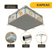 Дитячий манеж LEOBRO "Король лісу" 150 x 180 см (LB-1005)