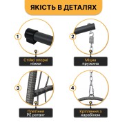 Подвесное кресло-кокон LEOBRO Brown (LB-1059) Подвесное кресло-кокон LEOBRO Brown (LB-1059)