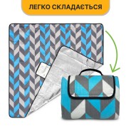 Килимок водонепроникний LEOBRO для пікніка та пляжу XXL 200 x 200 см (LB-1090)