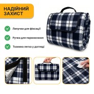 Килимок водонепроникний LEOBRO для пікніка та пляжу XXL 200 x 200 см (LB-1091)