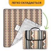 Килимок водонепроникний LEOBRO для пікніка та пляжу XXL 200 x 200 см (LB-1092)
