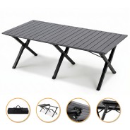 Розкладний туристичний стіл LEOBRO Camp Black XL (LB-1070)