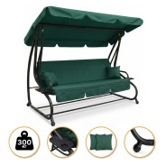 Велика гойдалка з подушками LEOBRO Luxury Plus Green (LB-1050)
