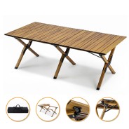 Розкладний туристичний стіл LEOBRO Camp Wood XL (LB-1069)