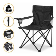Розкладне туристичне крісло LEOBRO Lite Black (LB-1075)