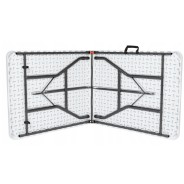 Розкладний стіл для кейтерингу FunFit 180x74 x 3,5 см Білий (4897)