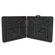 Розкладний стіл для кейтерингу FunFit 180x74 x 4 см Чорний (4900)