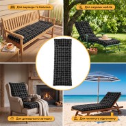 Матрас для шезлонга 185x70см LEOBRO L2-PAT