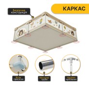 Дитячий манеж LEOBRO "Лісовий Їжачок" 120 x 120 см (LB-1121)
