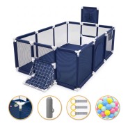 Дитячий манеж LEOBRO Multisport 120 x 180 см Синій (LB-1138)