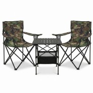 Комплект туристичний - стіл LEOBRO 52x52x50 см та 2 крісла Lite Military
