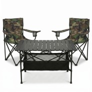 Комплект туристичний - стіл LEOBRO 93x55x50 см та 2 крісла Lite Military