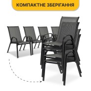 Комплект садовий - LEOBRO Comfort 4 крісла, великий столик та парасоля