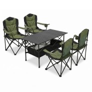 Комплект туристичний - стіл LEOBRO 93x55x50 см та 4 крісла Honor XL Comfort